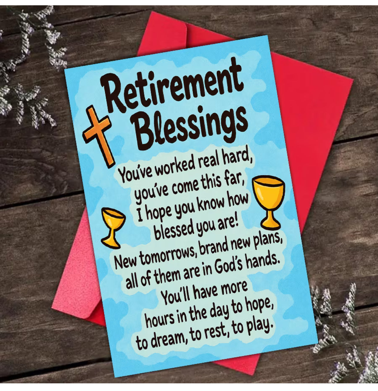 Retirement blessing card