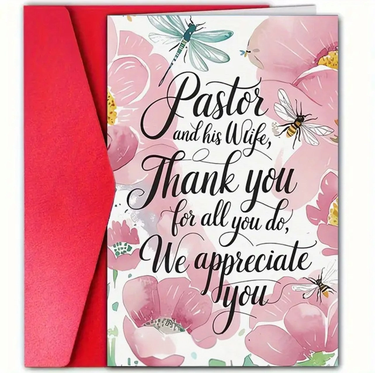 Pastor & his wife Thankyou card