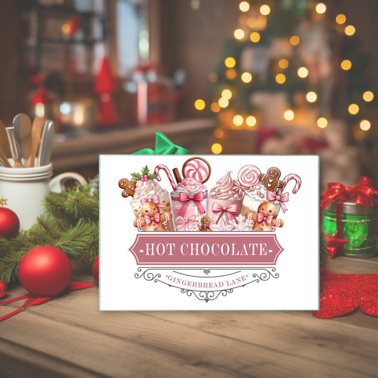 Hot chocolate-Glass chopping board