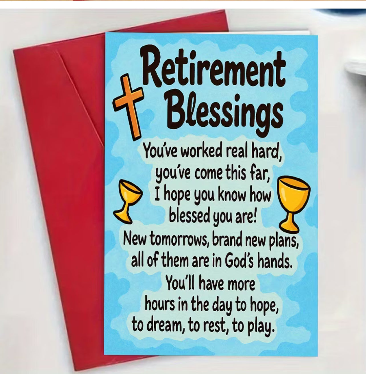Retirement blessing card