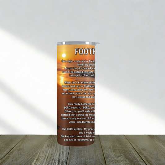 Footprints tumbler