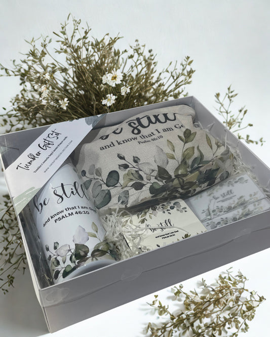 Tumbler gift set(be still)