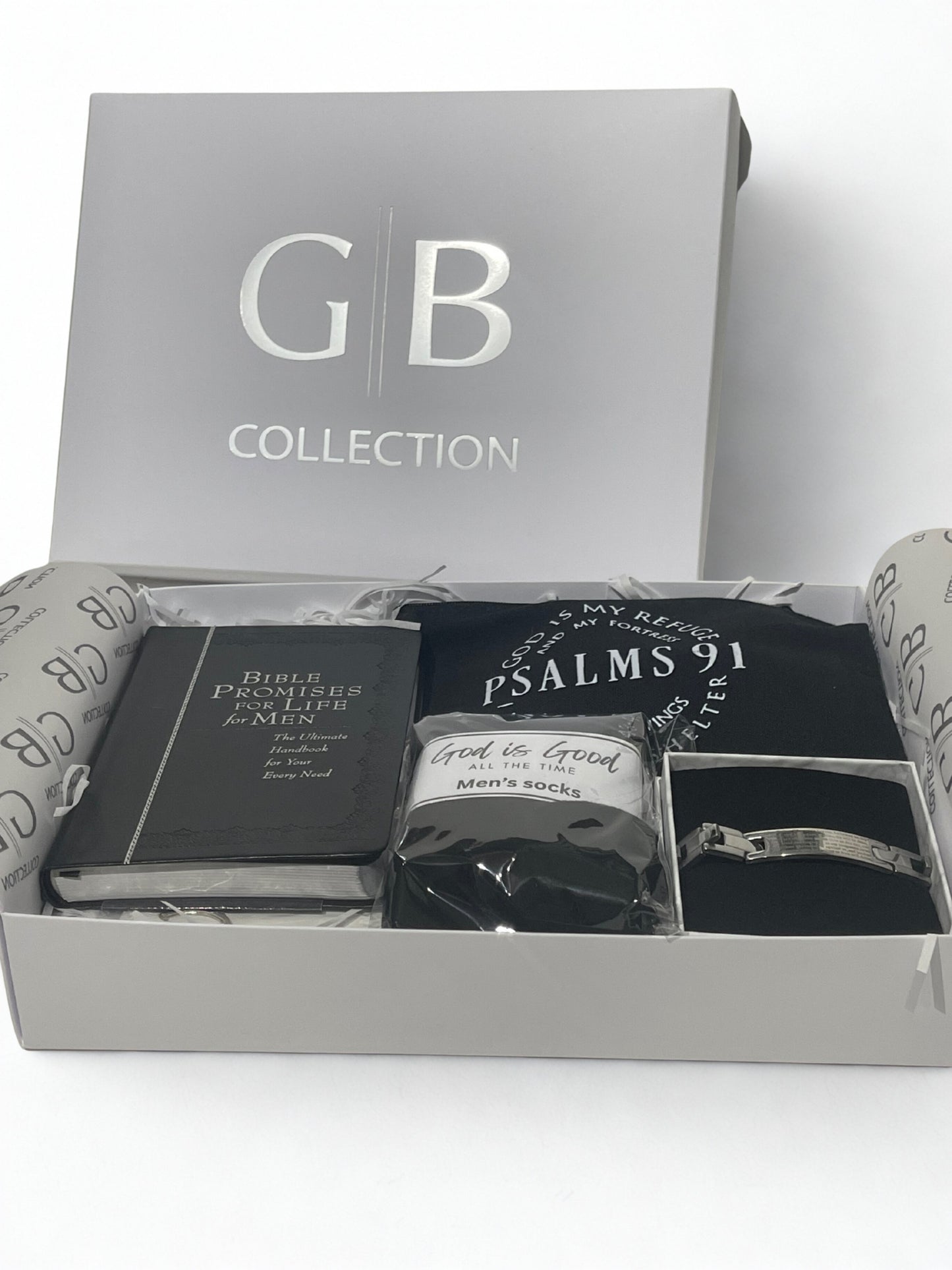 Limited Edition-Men’s Bible promises white gift box