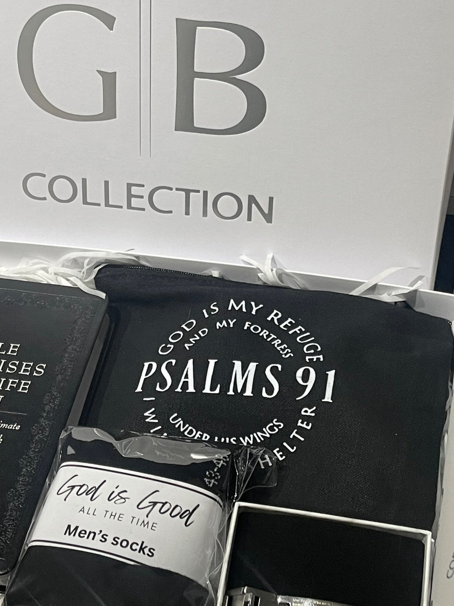 Limited Edition-Men’s Bible promises white gift box