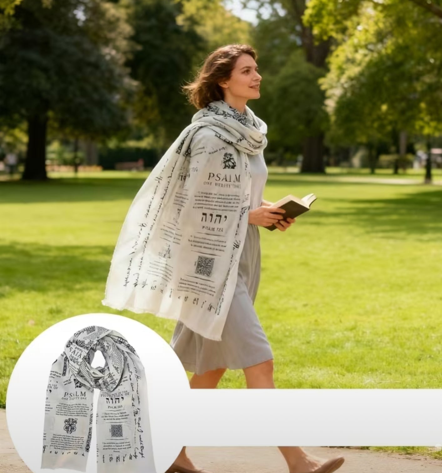 Printed prayer shawl
