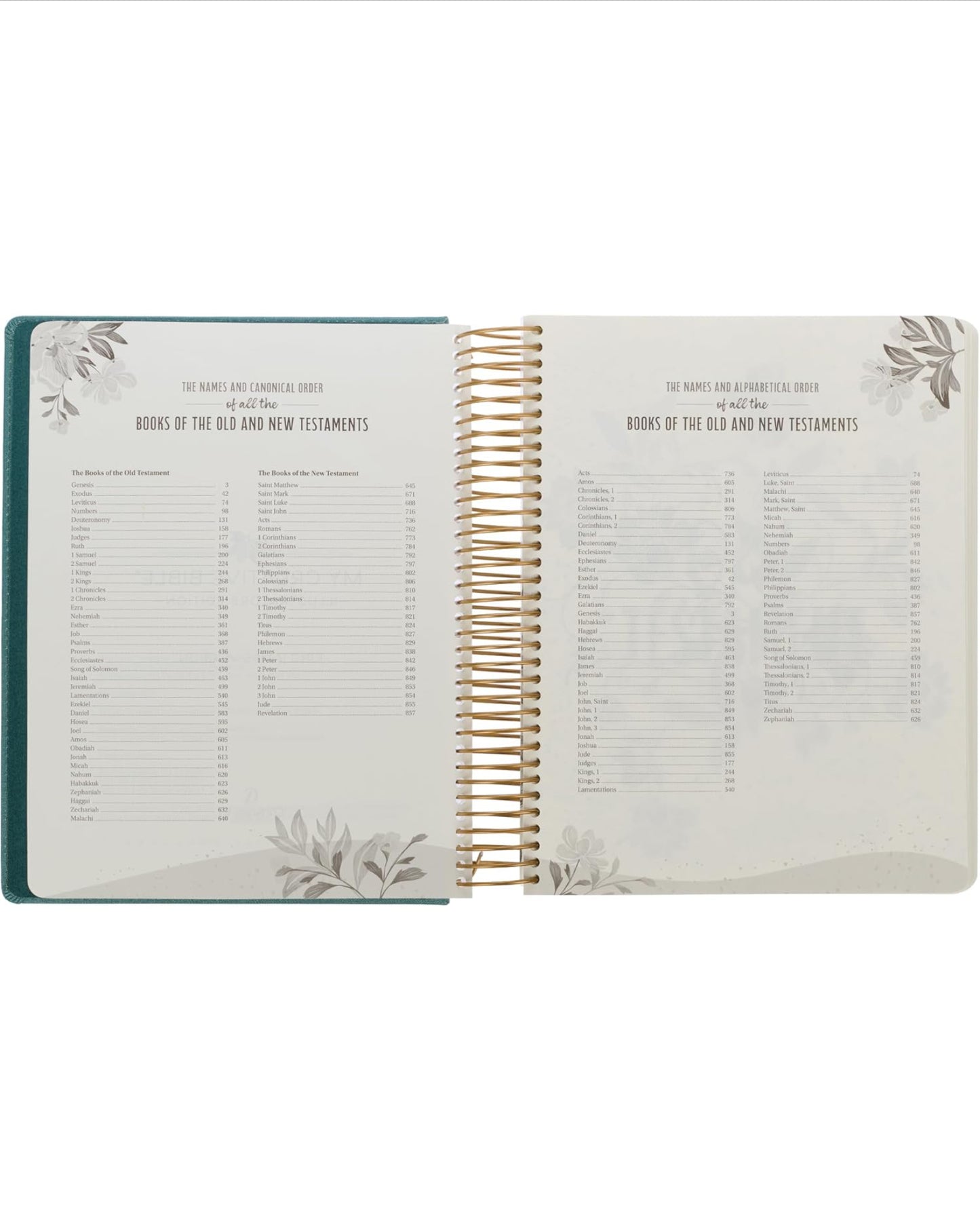 KJV Holy Bible, My Creative Bible - Illustrators Edition, King James Version, Journaling Space, Spiral Bound Hardcover Debossed Vegan Leather, Teal Blue