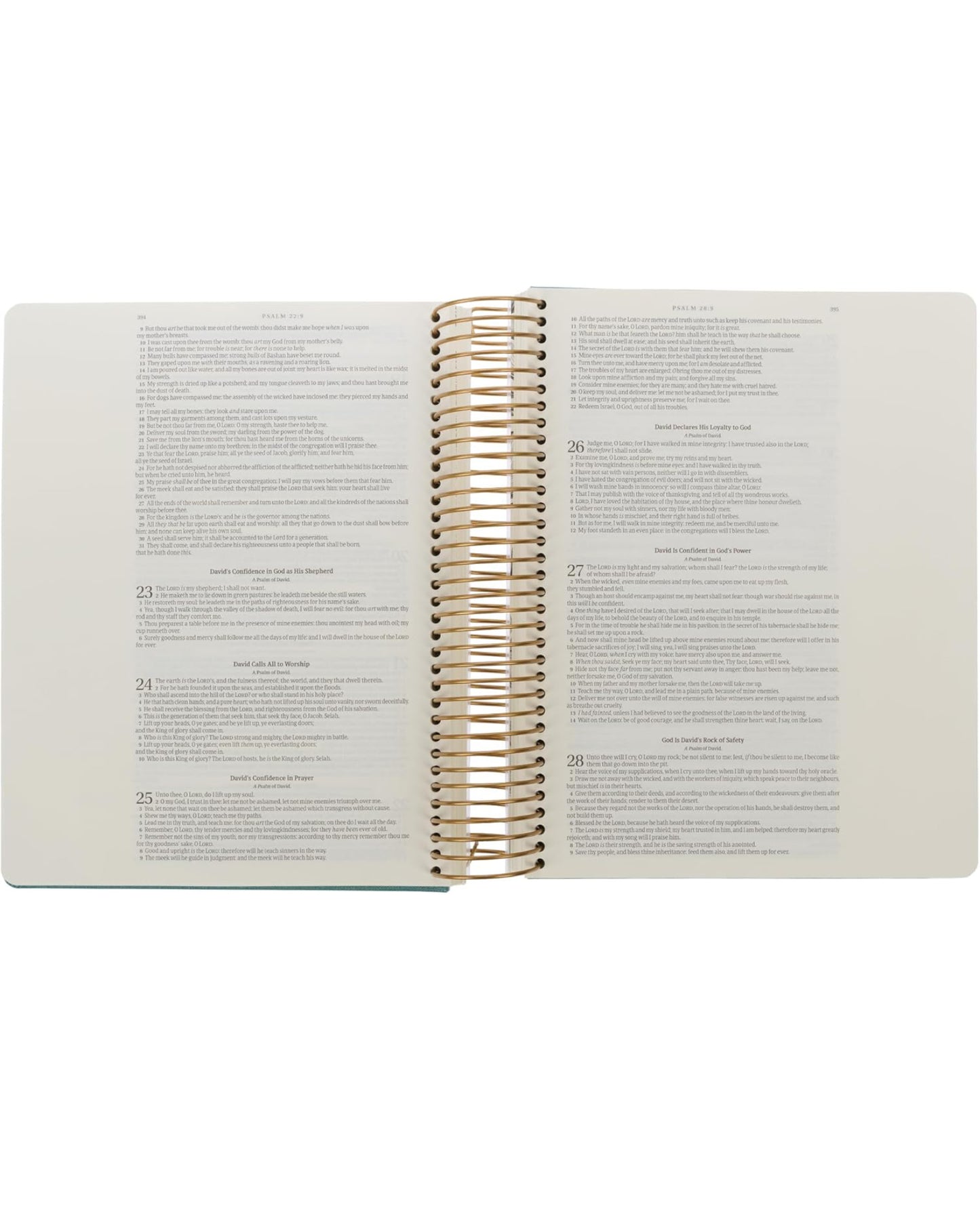 KJV Holy Bible, My Creative Bible - Illustrators Edition, King James Version, Journaling Space, Spiral Bound Hardcover Debossed Vegan Leather, Teal Blue