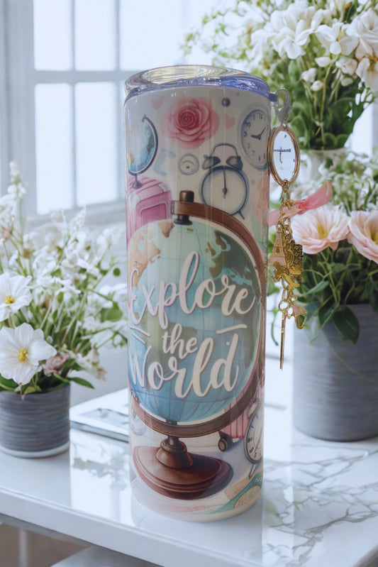Explore the world tumbler - Thegiftboxcollection