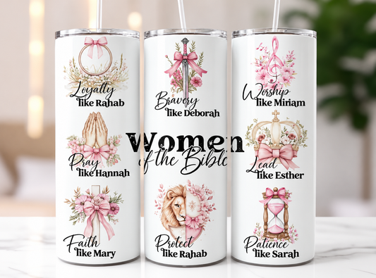 Women of the Bible tumbler