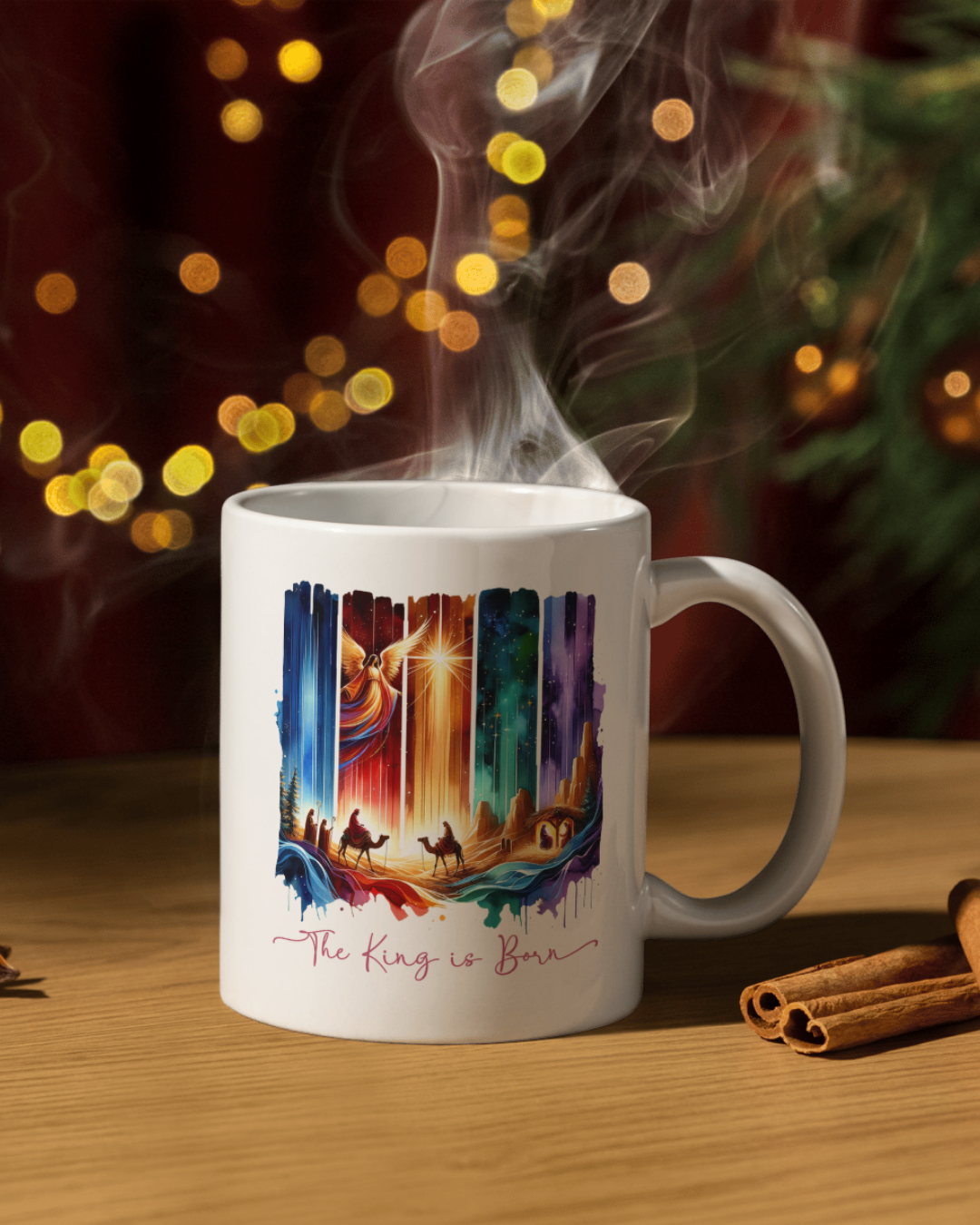 The king is born mug