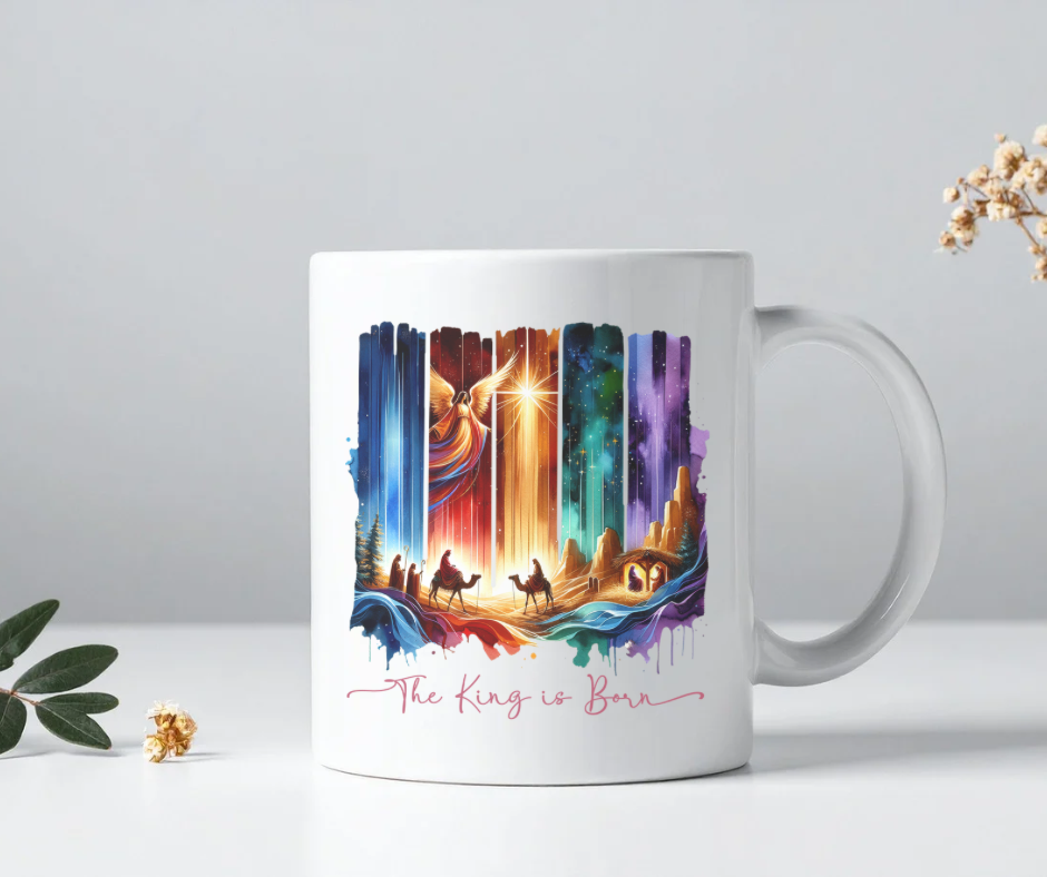 The king is born mug