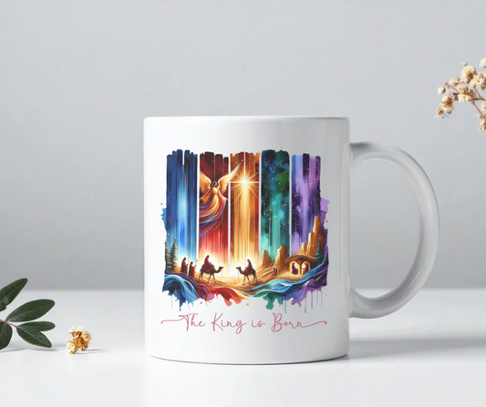 The king is born mug