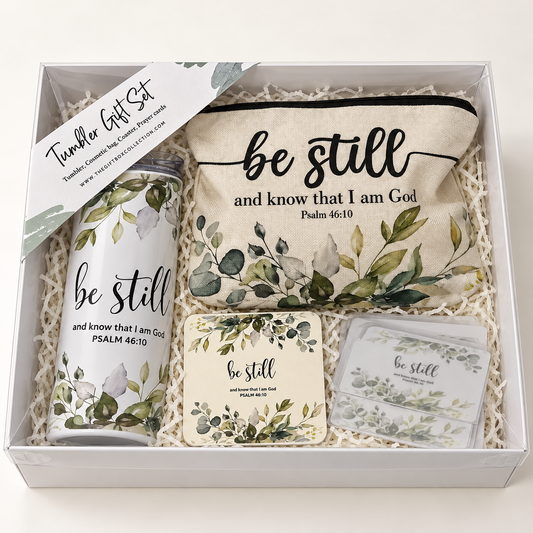 Tumbler gift set(be still)