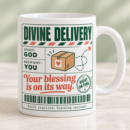 Divine delivery mug