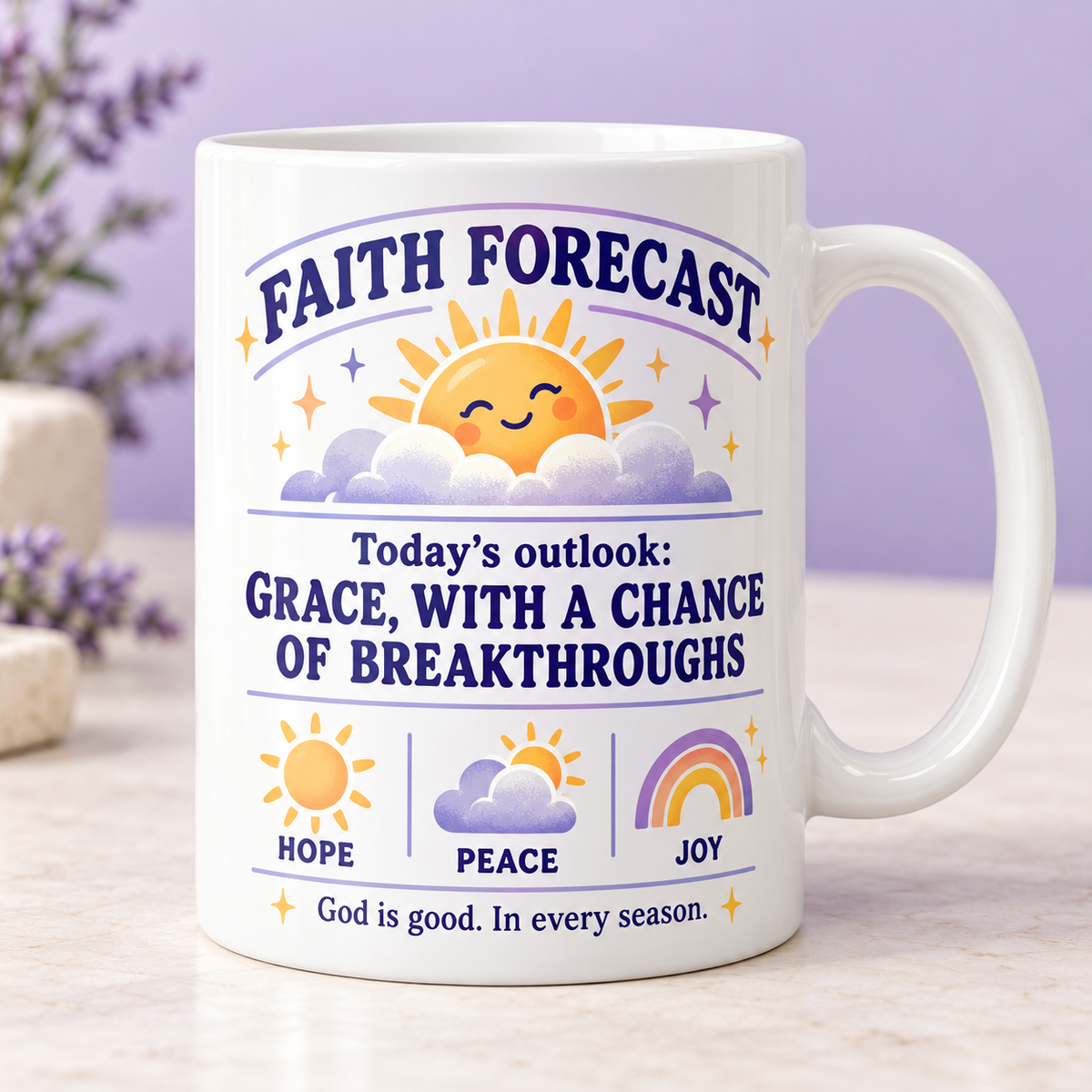 Faith forecast mug