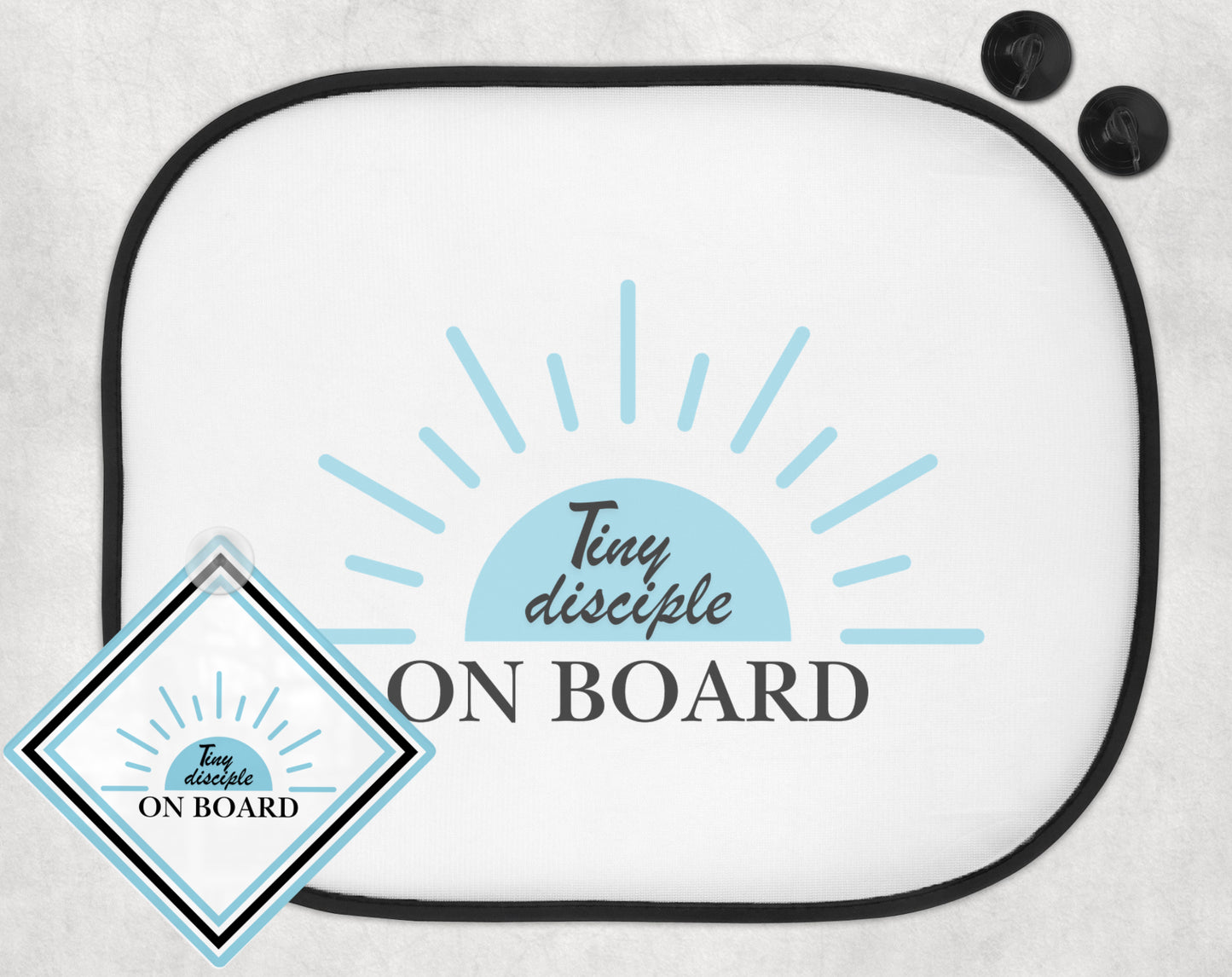 Tiny Disciple On Board — 2-Pack Car Sunshade Set
