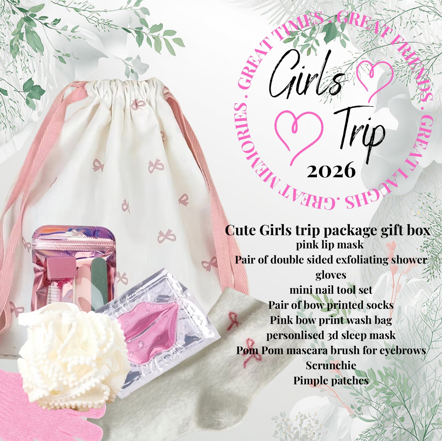 Personalised Girls trip package gift box