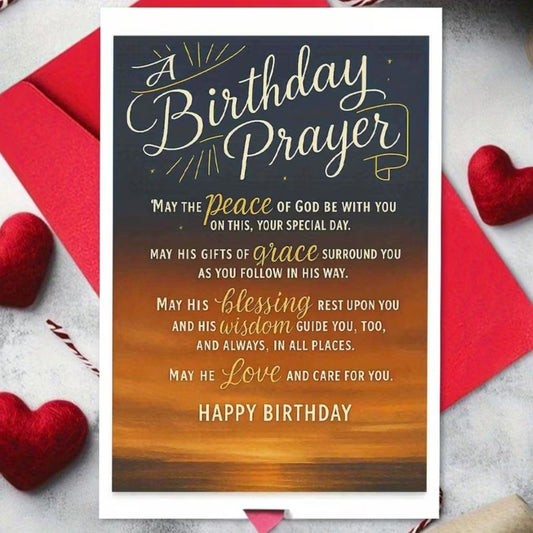 Birthday prayer card