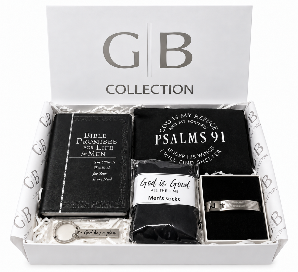 Limited Edition-Men’s Bible promises white gift box