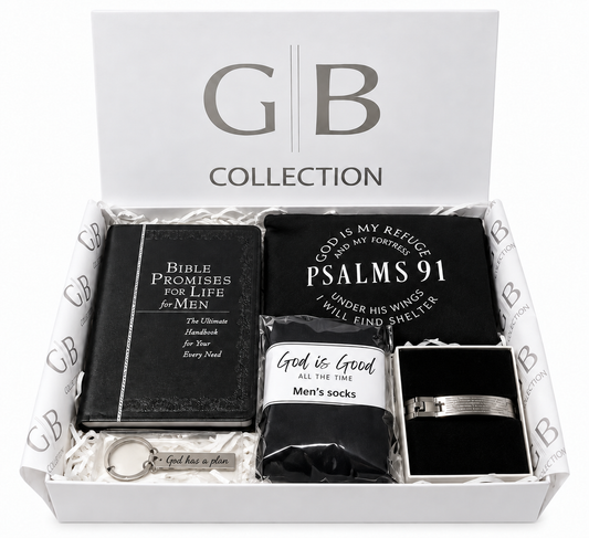 Limited Edition-Men’s Bible promises white gift box