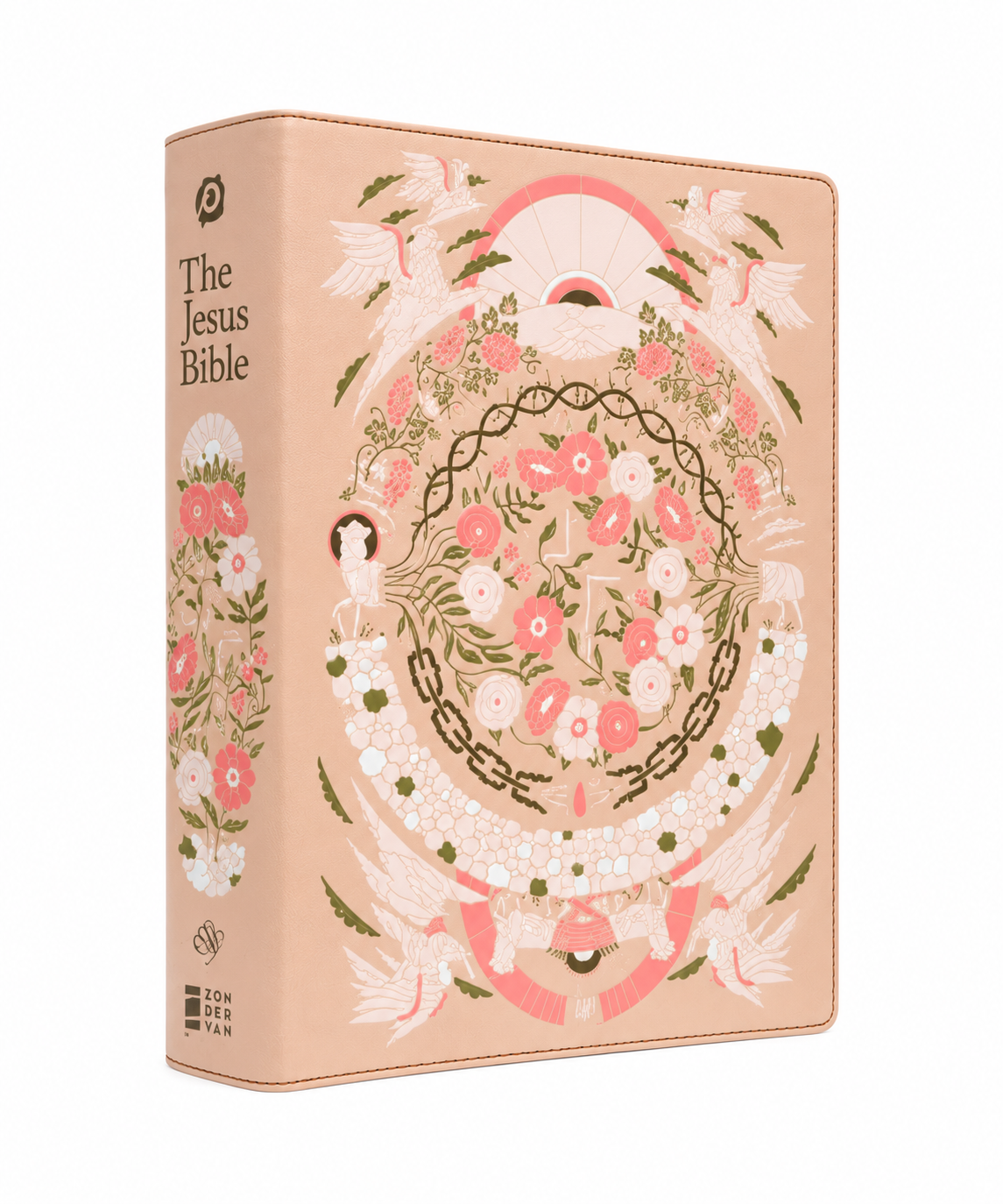 THE JESUS BIBLE(peach floral)ESV