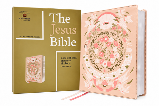 THE JESUS BIBLE(peach floral)ESV